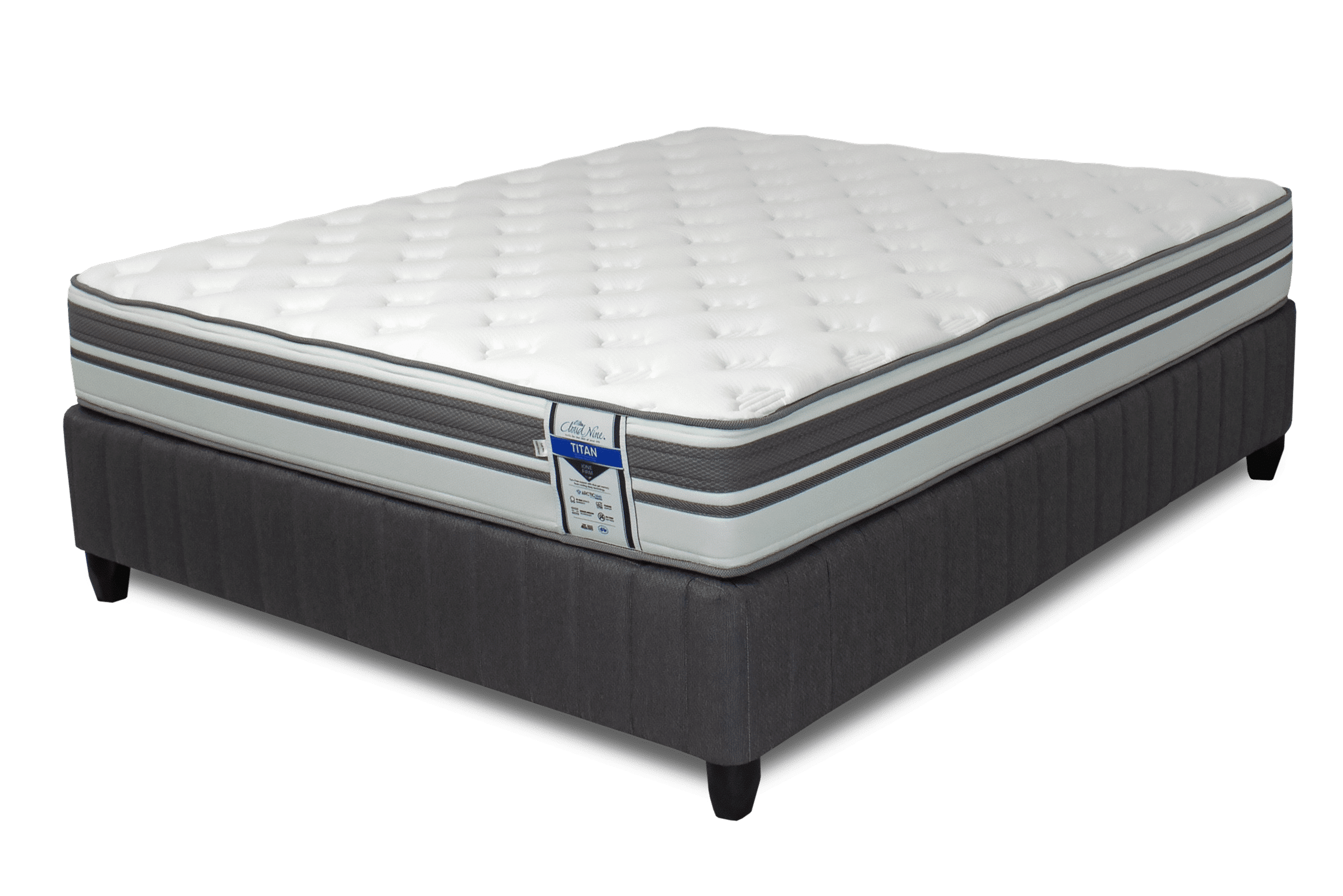 Cloud Nine,Titan Ione Pillow Top, Base and Mattress
