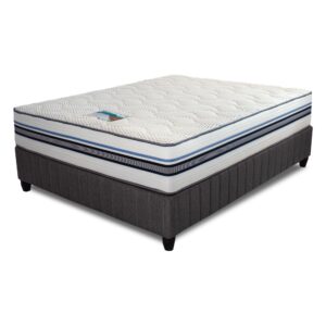 Cloud Nine, Epic Comfort Nano Silver, Base and Mattress - Super King 200cm, Extra Length