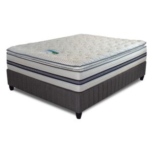 Cloud Nine, HR Blue Eclipse Turn Free Pillow Top with Nano-Silver Gel, Base and Mattress - Single 92cm, Standard Length