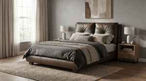 Montana Bed Frame - Queen - Brown