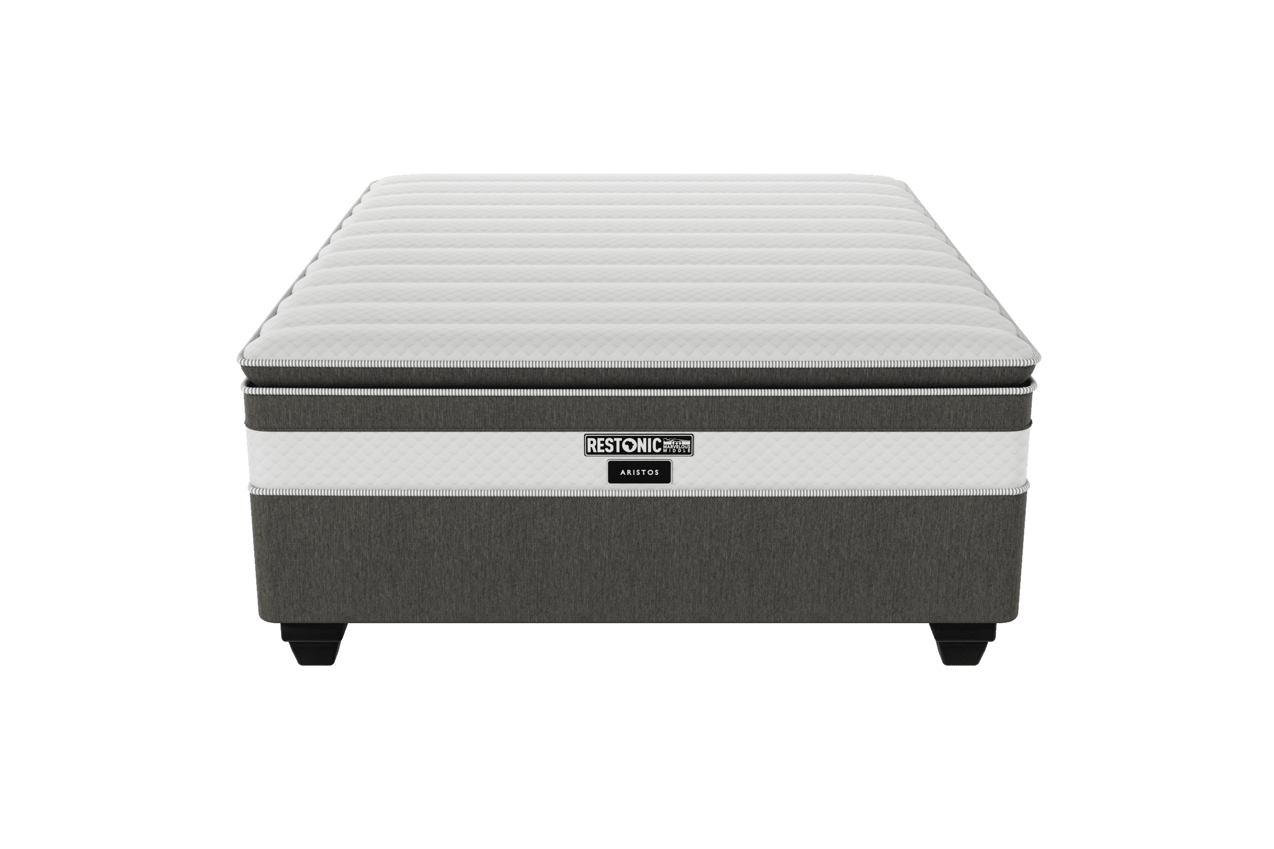 Restonic Memory Sense Plush Base and Mattress - Double - Image 2
